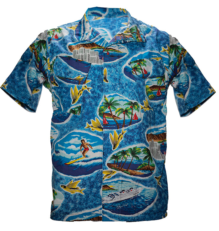The Hawaiian Lion Shirt Flying Fish
